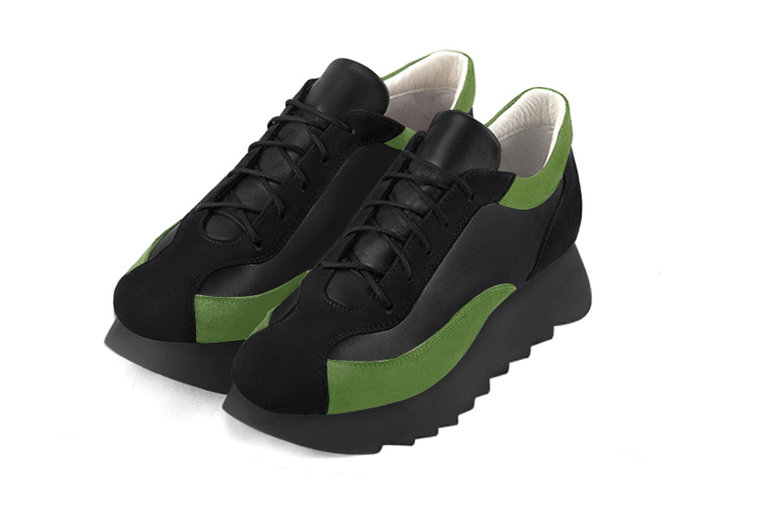 Grass green dress sneakers for women - Florence KOOIJMAN